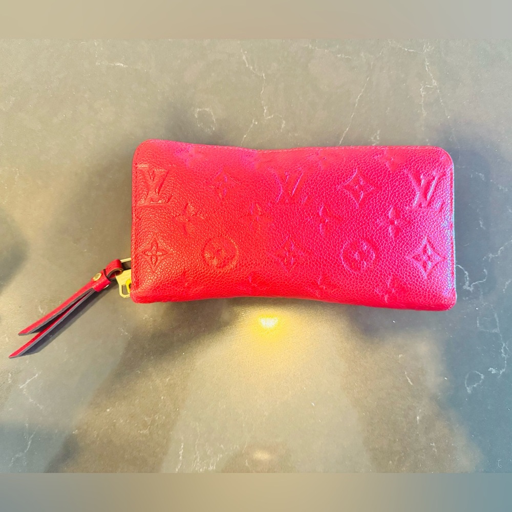 Louis Vuitton Clemence Wallet in Cherry